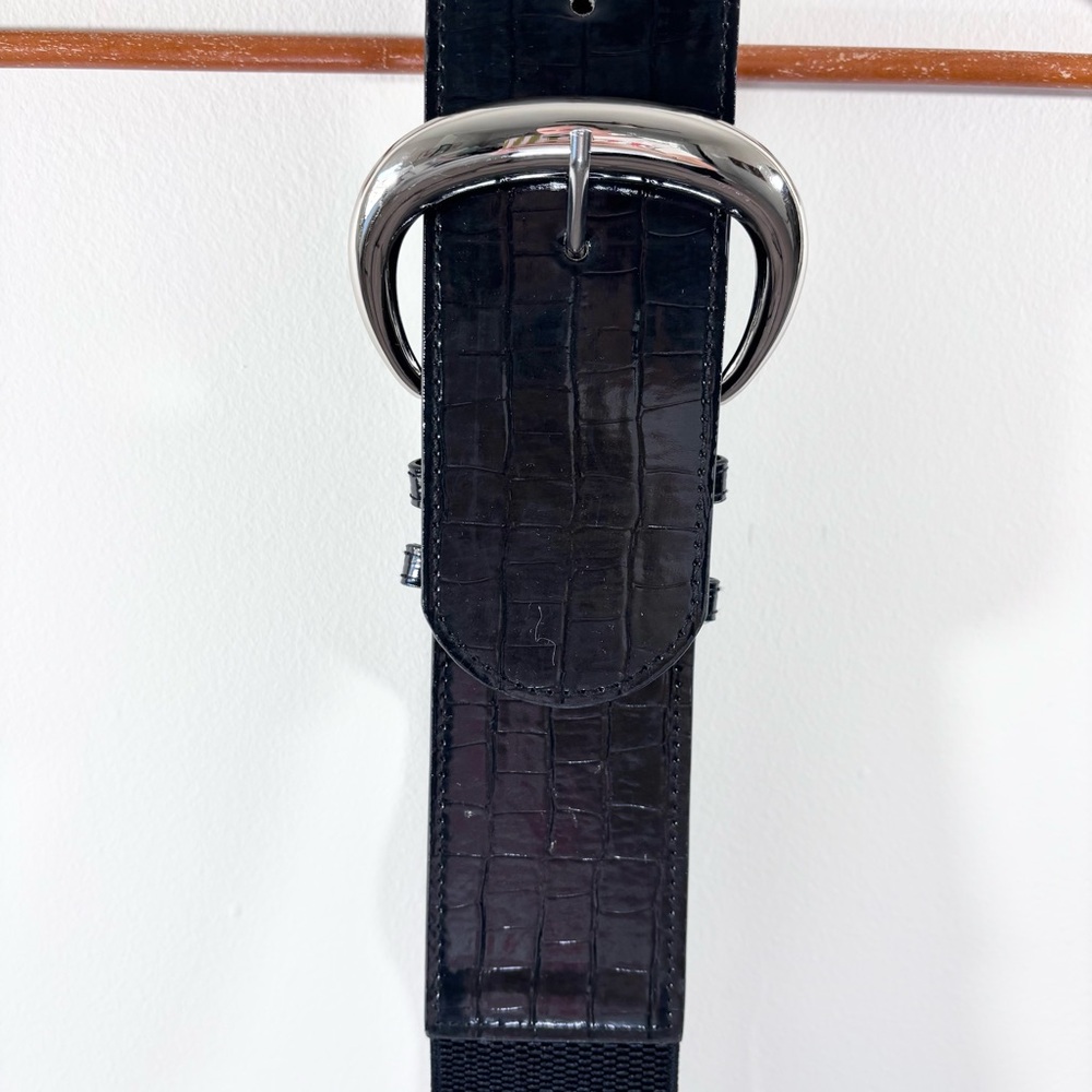 NWT Cato black wide belt - Picture 2 of 3